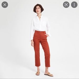 Everlane High Rise Crop Straight Pant